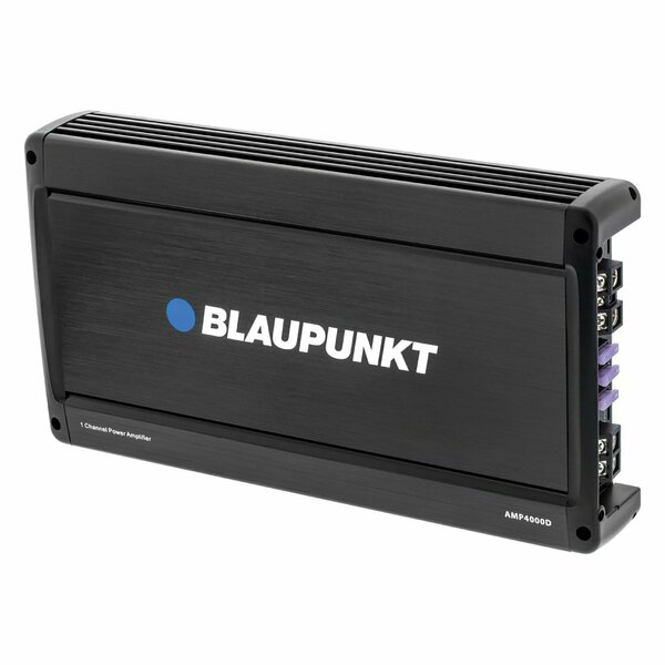 Blaupunkt 4,000-Watt-Max Monoblock Class D Amp with Bass Remote AMP4000D